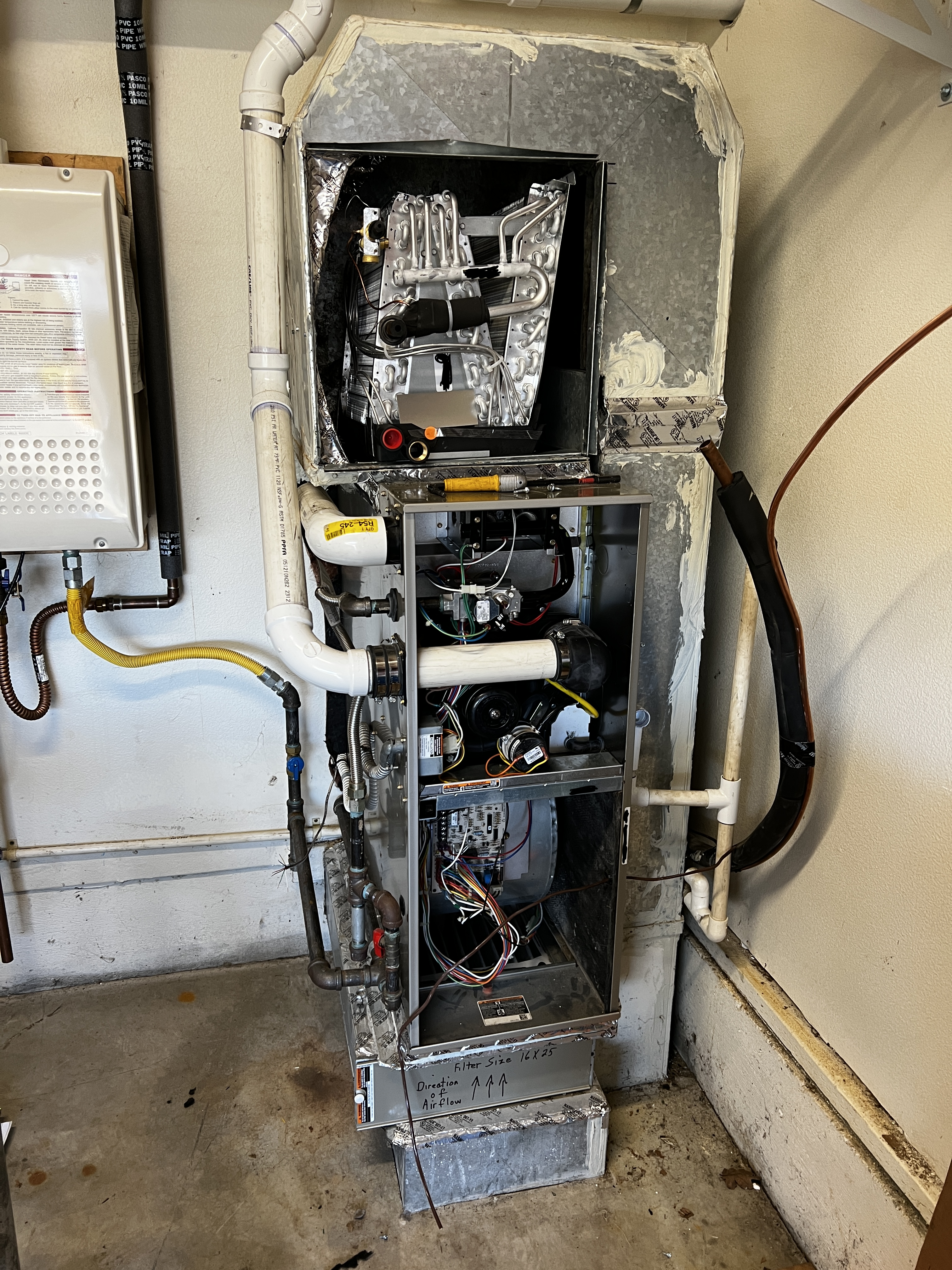 Newly installed N-type coil
